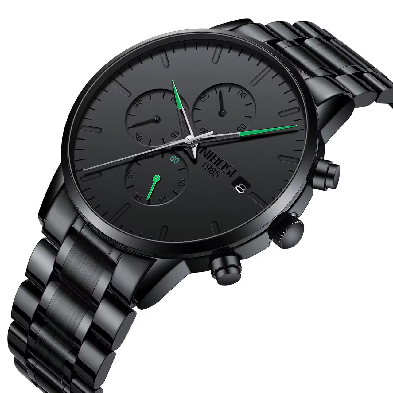 MONTRE DE LUXE NOIR POUR HOMME